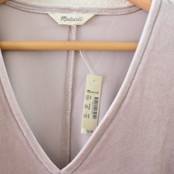 Madewell Velvet Balloon-Sleeve Dress - Picture 8 of 9